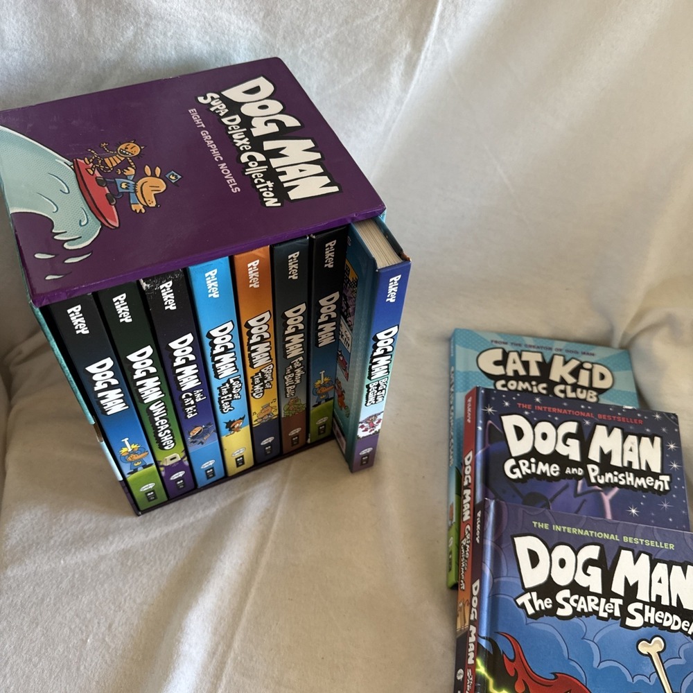 Dog Man Supa Deluxe‎ Collection - Eight Graphic Novels + 3 Extras HB Books READ
